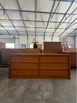Mid Century Danish Teak Low Boy Dresser