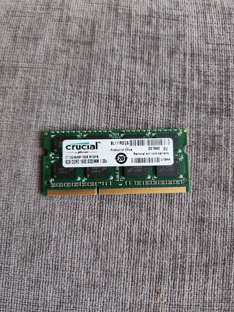 Crucial 8GB ddr3 RAM