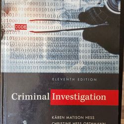 Criminal Investigation Book