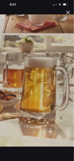 Set de cuatro Cerveceros de Princess house nuevos