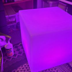 LED Color Changing Cube Seat