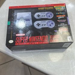 Authentic SNES Super Nintendo Classic Mini Super Entertainment System 21 Games Gaming Retro Consoles