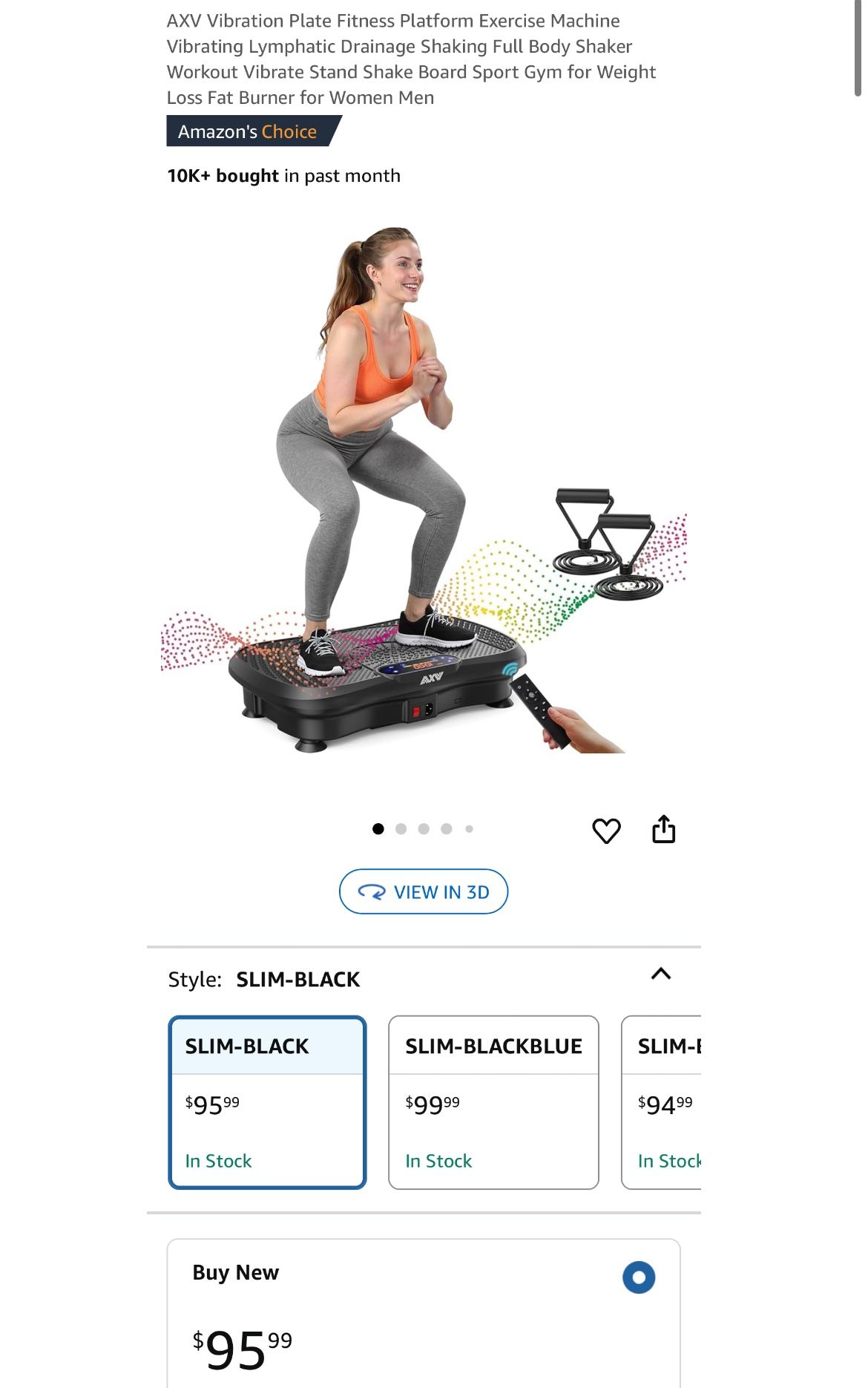 AXV Vibration Plate Fitness Platform Exercise Machine
