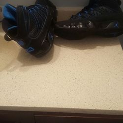 Jordans photo blue 9s, size 10 excellent condition