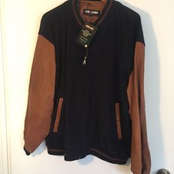 Kirkland Men’s Wool N Leather Jacket Size XXXLnew Never Use Not My Size 