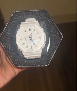 Casio G-Shock Watch White Ana-Digital