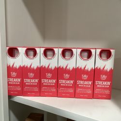 6 Pack - PUNKY COLOUR Streakin' Brush on Temporary Hair Color Dye - Red Magenta