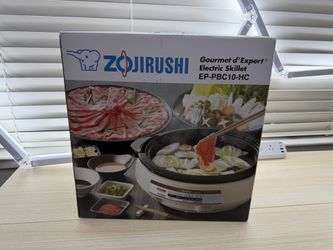 Unopened Brand New Zojirushi EP-PBC10 Gourmet d'Expert Electric Skillet, EP-PBC10HC. SKU372-S1