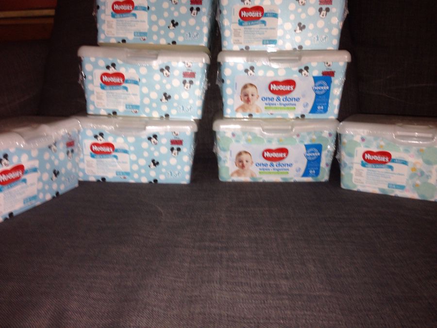 Sold 8 Boxes of Huggies Wipes. Please See All The Pictures and Read the description
