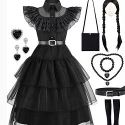 Halloween Costumes Wednesday Prom  Tulle  Dress  $40.00