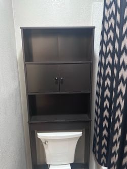 Over-the-Toilet Storage Cabinet (Espresso) — Space Saver