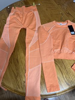 LIGHT WORK | Long Sleeve Legging Set (Orange) New