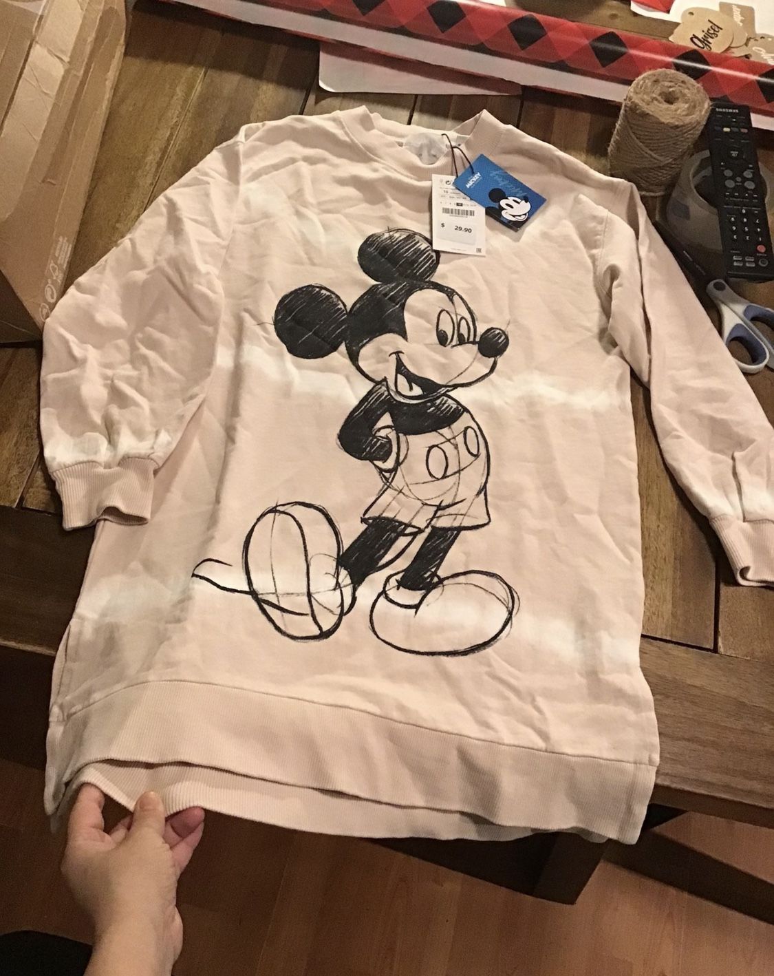 New Girls Mickey Long Tunic Sweaters Size 10/ 11/12