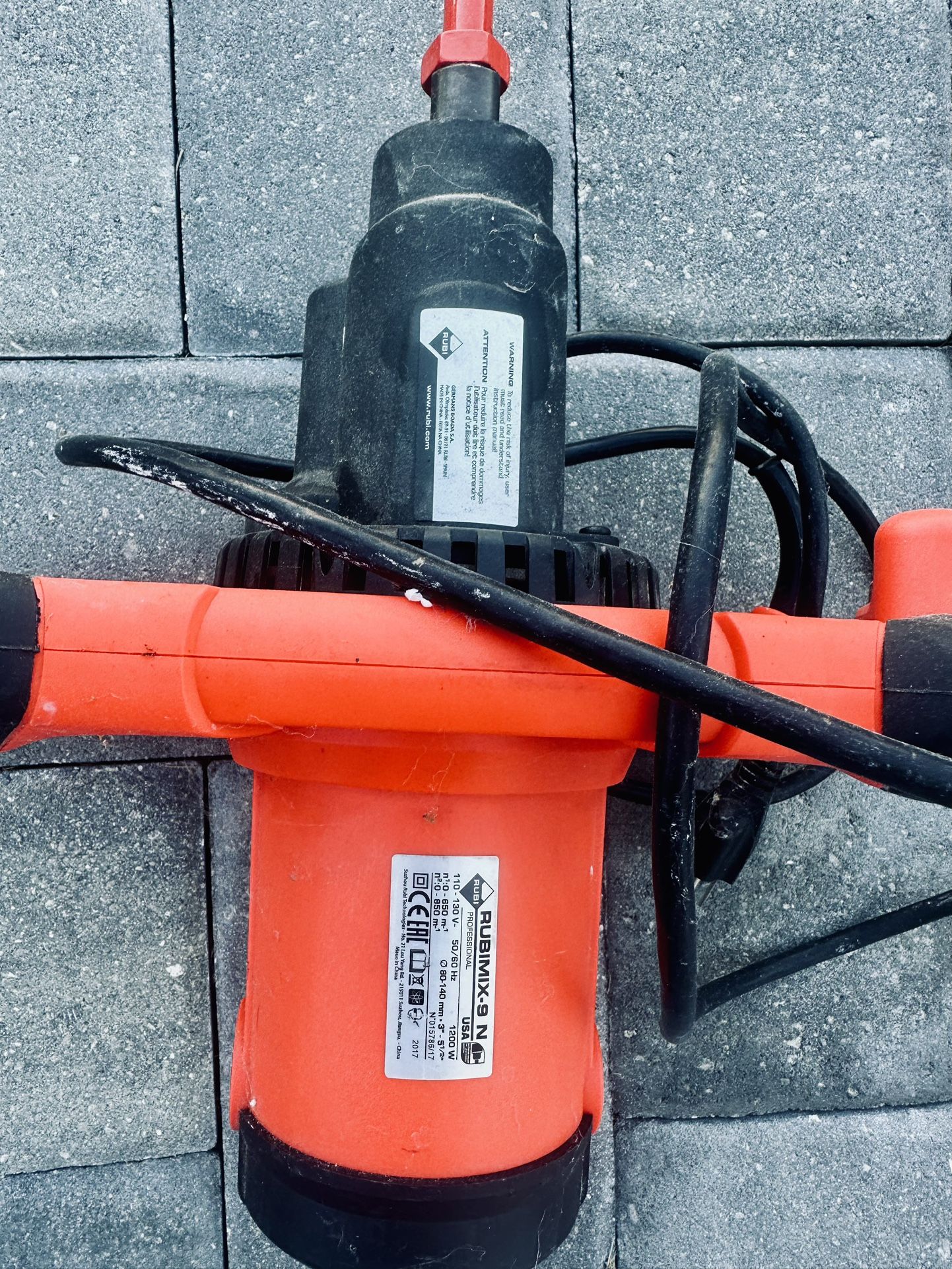 Rubimix-9 N Versatile Mortar Mixer - Used