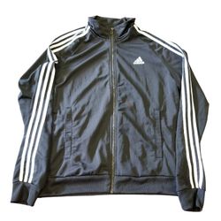 Adidas Black Track Jacket $30 (Good Condition) Size M 