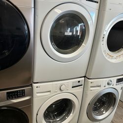 LG Frontload washer and dryer set electric with warranty