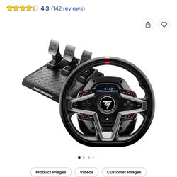 Thrustmaster T248 Racing Wheel & Pedals + DIWANGUS Foldable Stand – Like New!