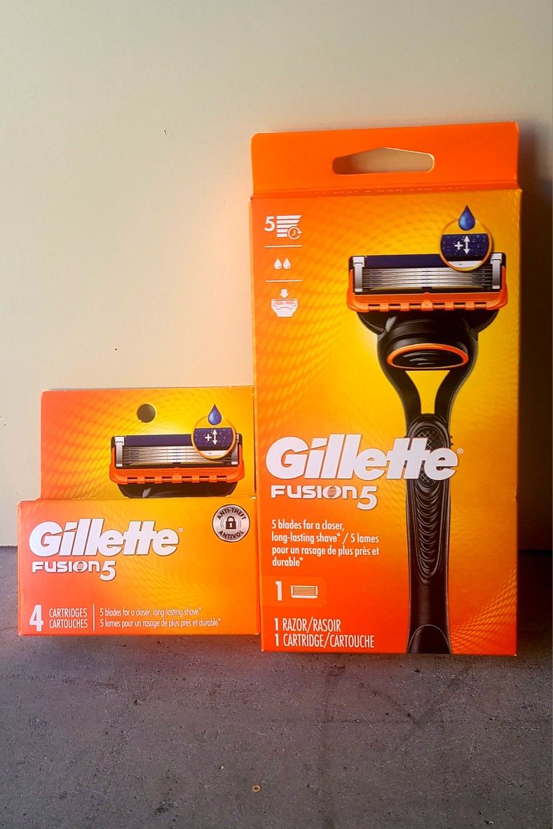 Gillette Fusion 5 Razor And Refills