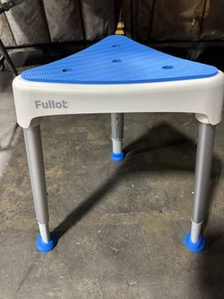 Space-Saving Triangular Shower Chair for Inside Shower