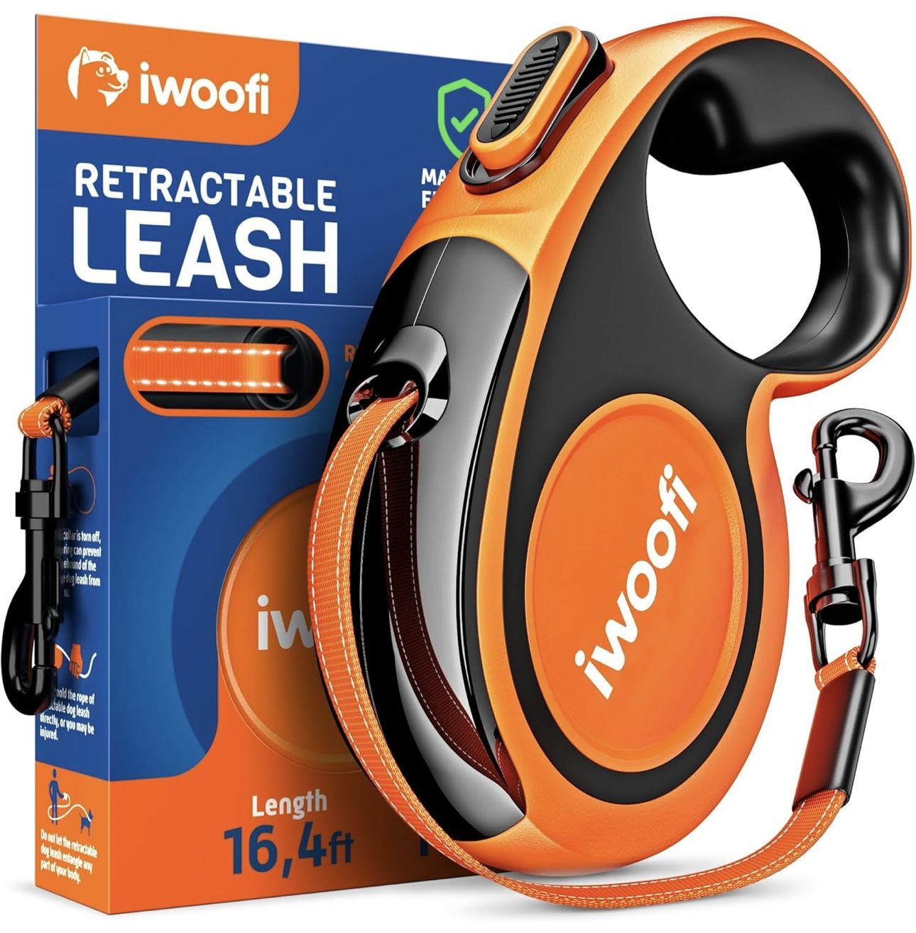 Picture of 2025 16.4ft Retractable Dog Leash - Heavy Duty Retractable Pet Leash ...