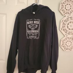 Mike Ness, Social Distortion Black Hoodie, Size 2XL 