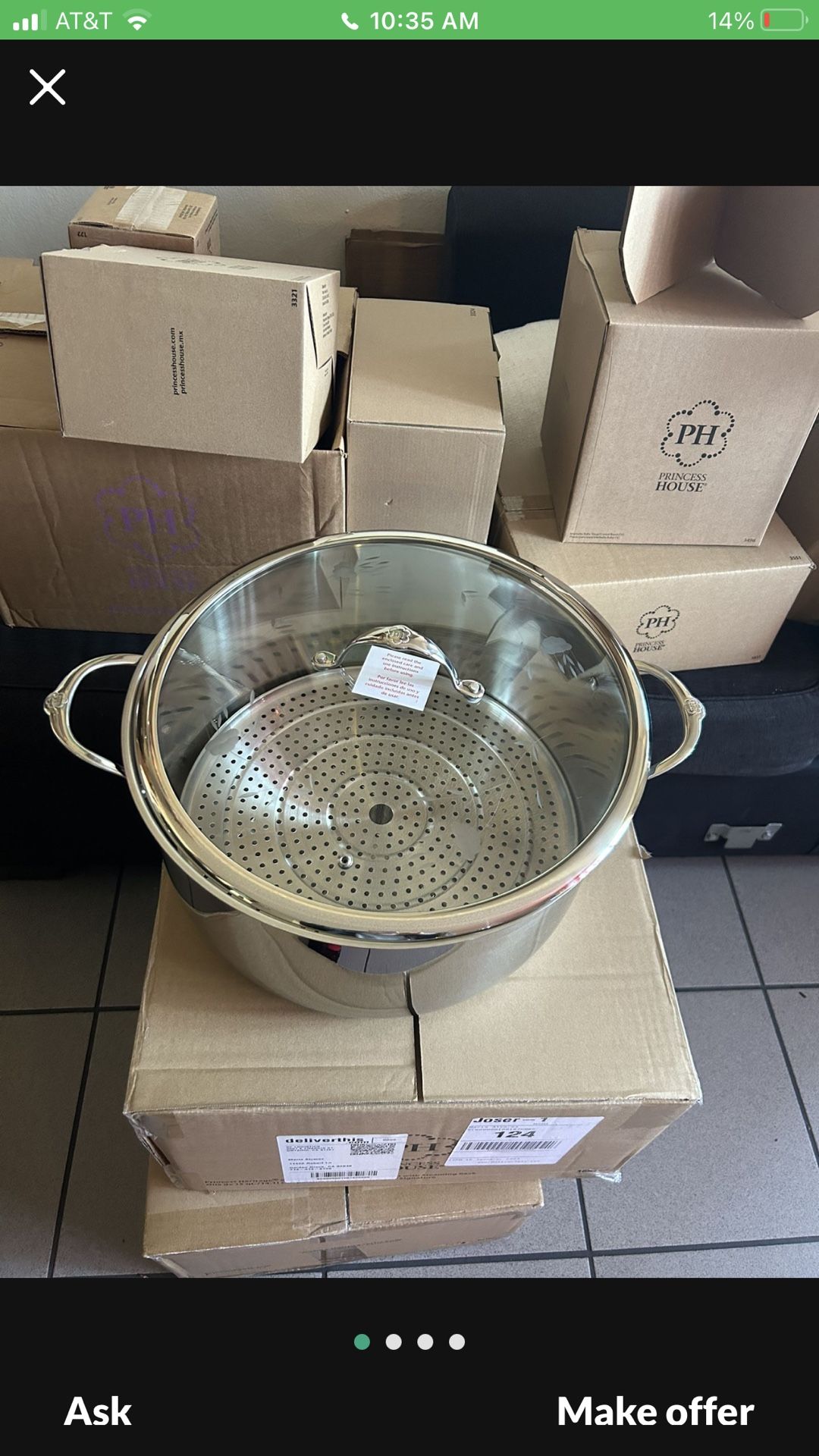 Olla De 15qts Princess House