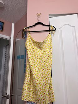Floral Mini Slip Dress with Tie Straps