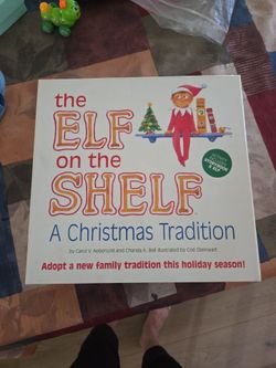 BRAND NEW 'THE ELF ON THE SHELF' CHARACTER AND BOOK SEE DESCRIPTION