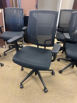 SitOnIt High Back Focus Task Chair (Black/Black)