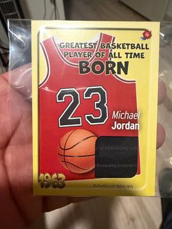Michael Jordan #23 Fabric Relic Card