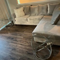 Sectional Grey Silver 