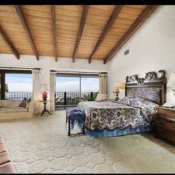 King Size Headboard & Bench Nicely Carved