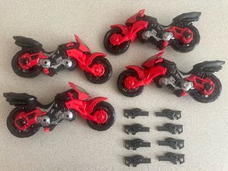 G.I. Joe Classified Figure Series Cobra Coil Motorcycle Lot of 4.