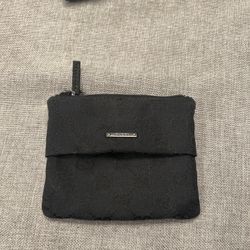 Gucci GG Monogram Coin/Card Pouch – Black
