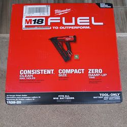 Finish angle nailer 15ga Milwaukee tool only