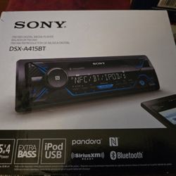 Sony FM/AM Media Player Car Stereo DSX-A415BT NEW