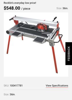 Goldblatt bridge wet tile cheap saw