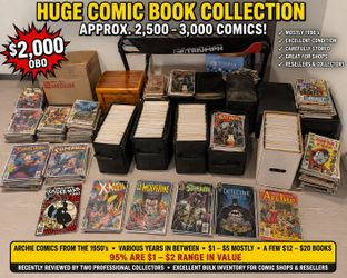 Huge Comic Book Collection 2500–3000 Comics