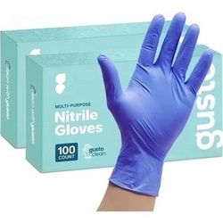 200-pack GUSTO Nitrile Gloves Disposable Latex Free Cleaning Gloves, Large