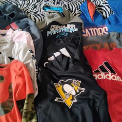 Lot Of  10 Pieces Hoodies And Long Sleeve  T-shirts