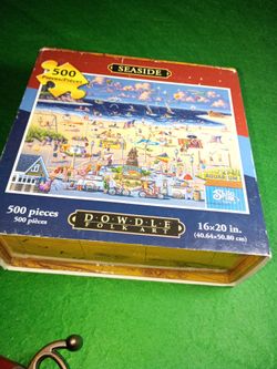 Dowdle Folk Art Seaside 500-Piece Jigsaw Puzzle