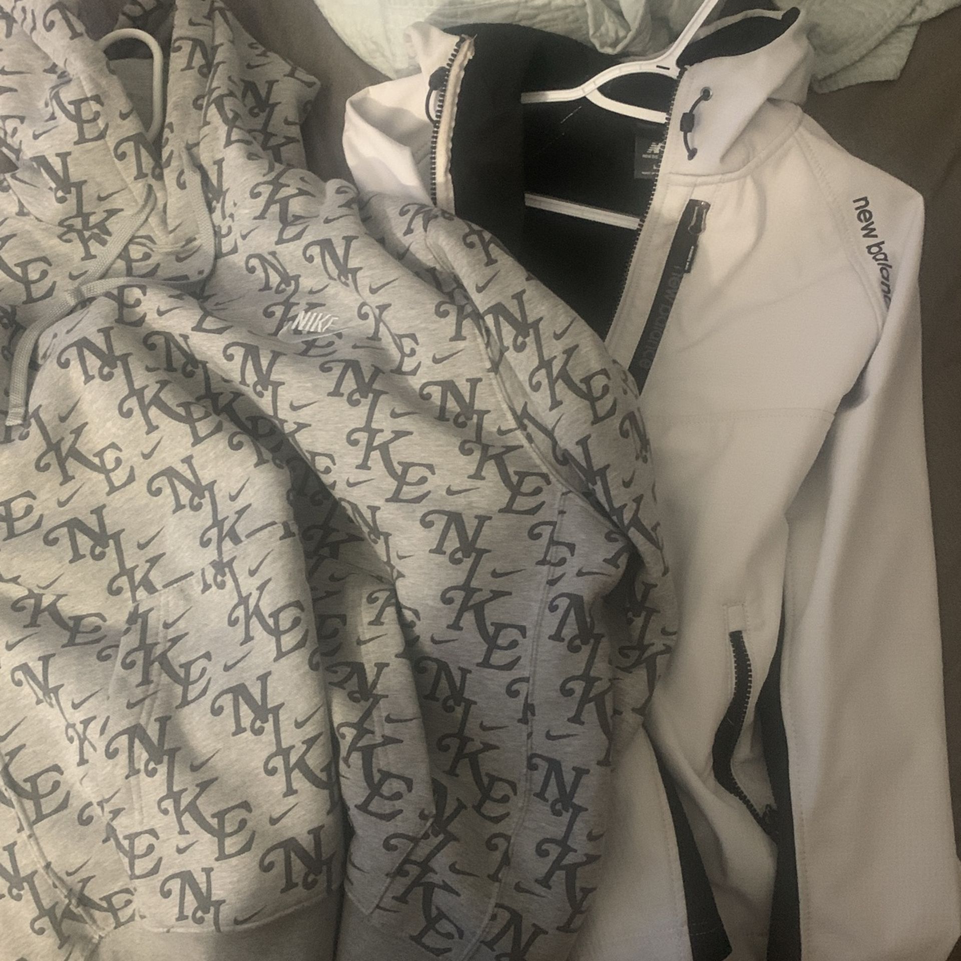 Nike And New Balance Hoodies