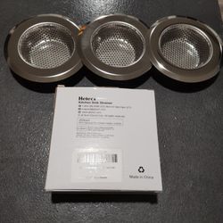  HELECT 3 PACK KITCHEN SINK STRAINER 