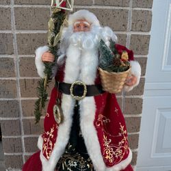 🎅 Vintage 16” Plus One Imports Santa Claus Figure 🎄