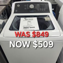 GE 4.5 CU.FT.CAPACITY WASHER
WITH WATER LEVEL CONTROL