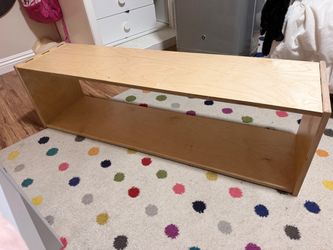 Natural Wood Baby/Toddler Shelf