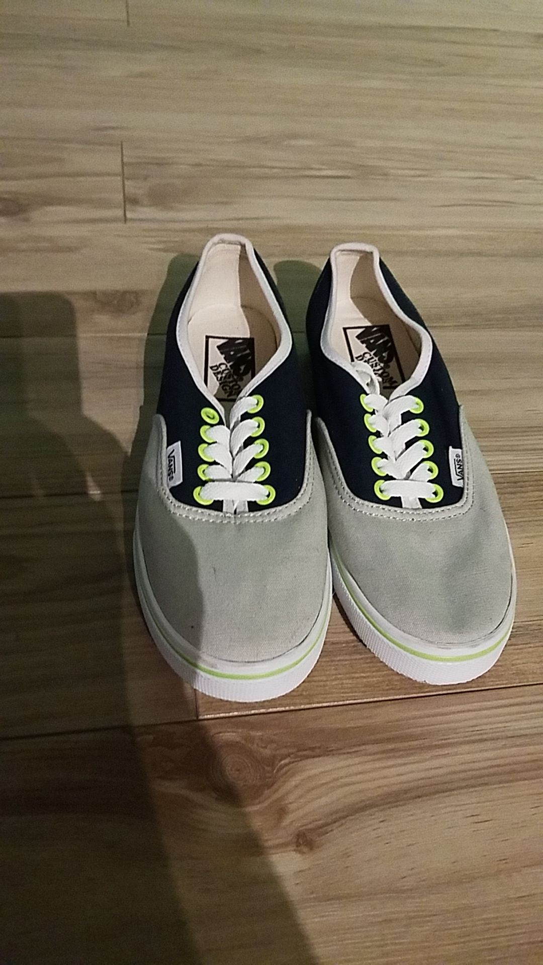 Brand New Custom Made Seahawks Colors Vans 7.5