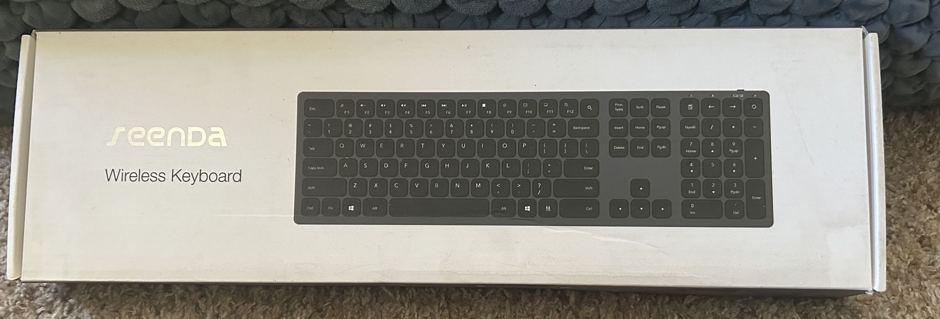 USB Wireless Keyboard- Seenda- Black