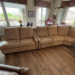 BASSETT SECTIONAL SOFA-RECLINER 
