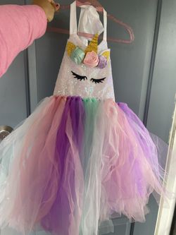Unicorn Dresses Sizes 7-8 And 4-5